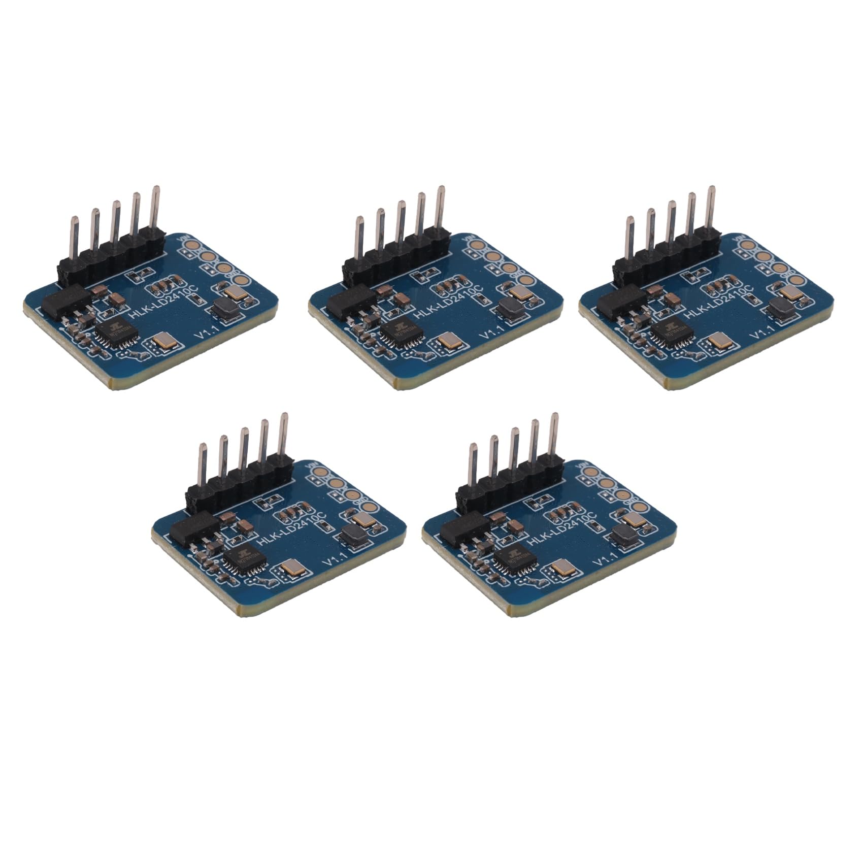 Molerri 5 Pcs 24G Mmwave Hlk-Ld2410c Contactless Sensor Intelligent Sensor Motion Detection Module