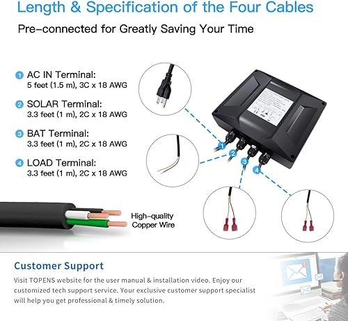 Miniatura 6 de TOPENS UPS01 Adaptador de fuente de alimentación ininterrumpida AC 100-240V a DC 24V 150W Transformador Convertidor impermeable para abrepuertas