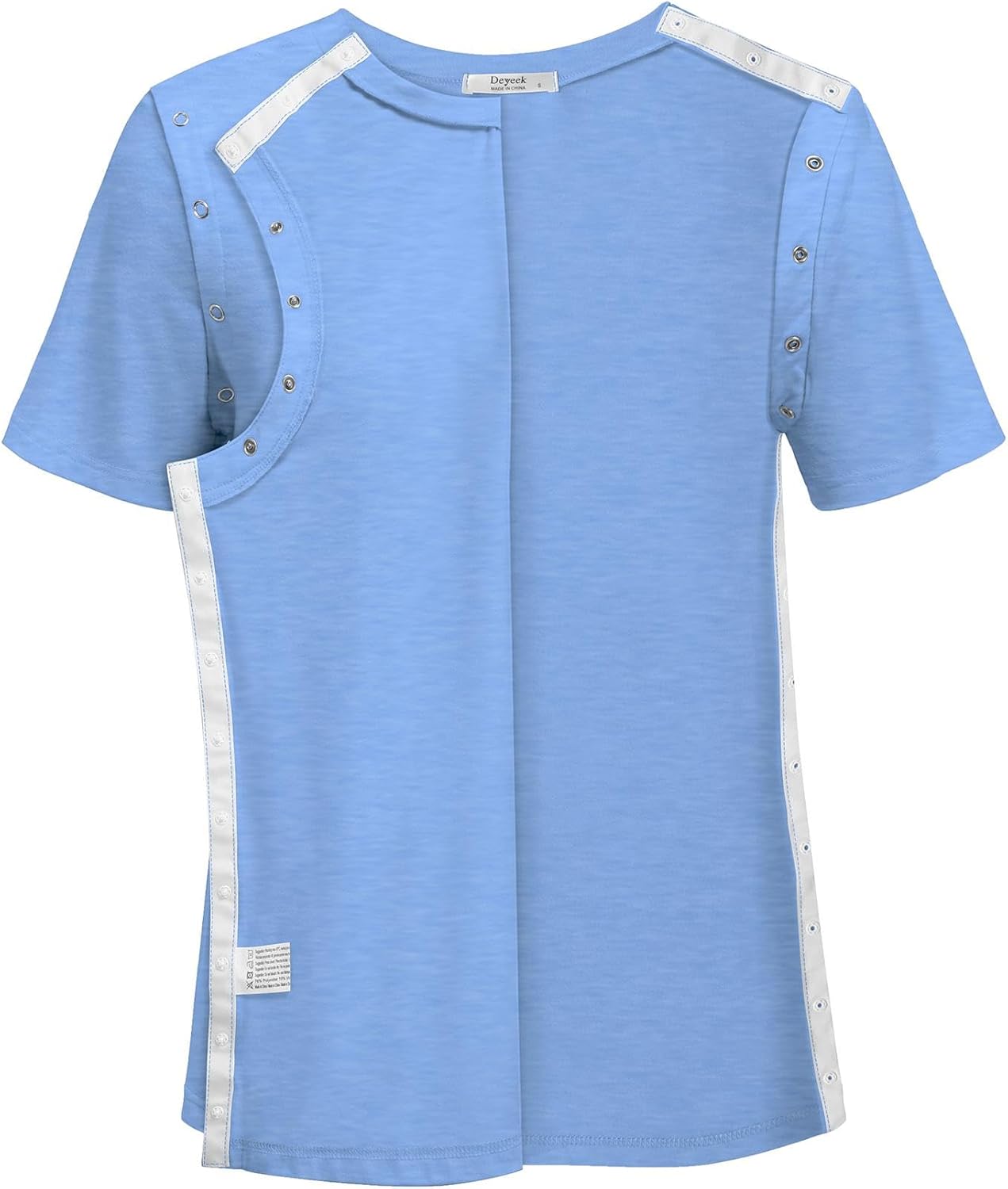 Deyeek Post Surgery Shirts Women Shoulder Recovery Tear Away Chemo Port Access Rotator Cuff Rehab Adaptive Clothing Hospital - Image 3