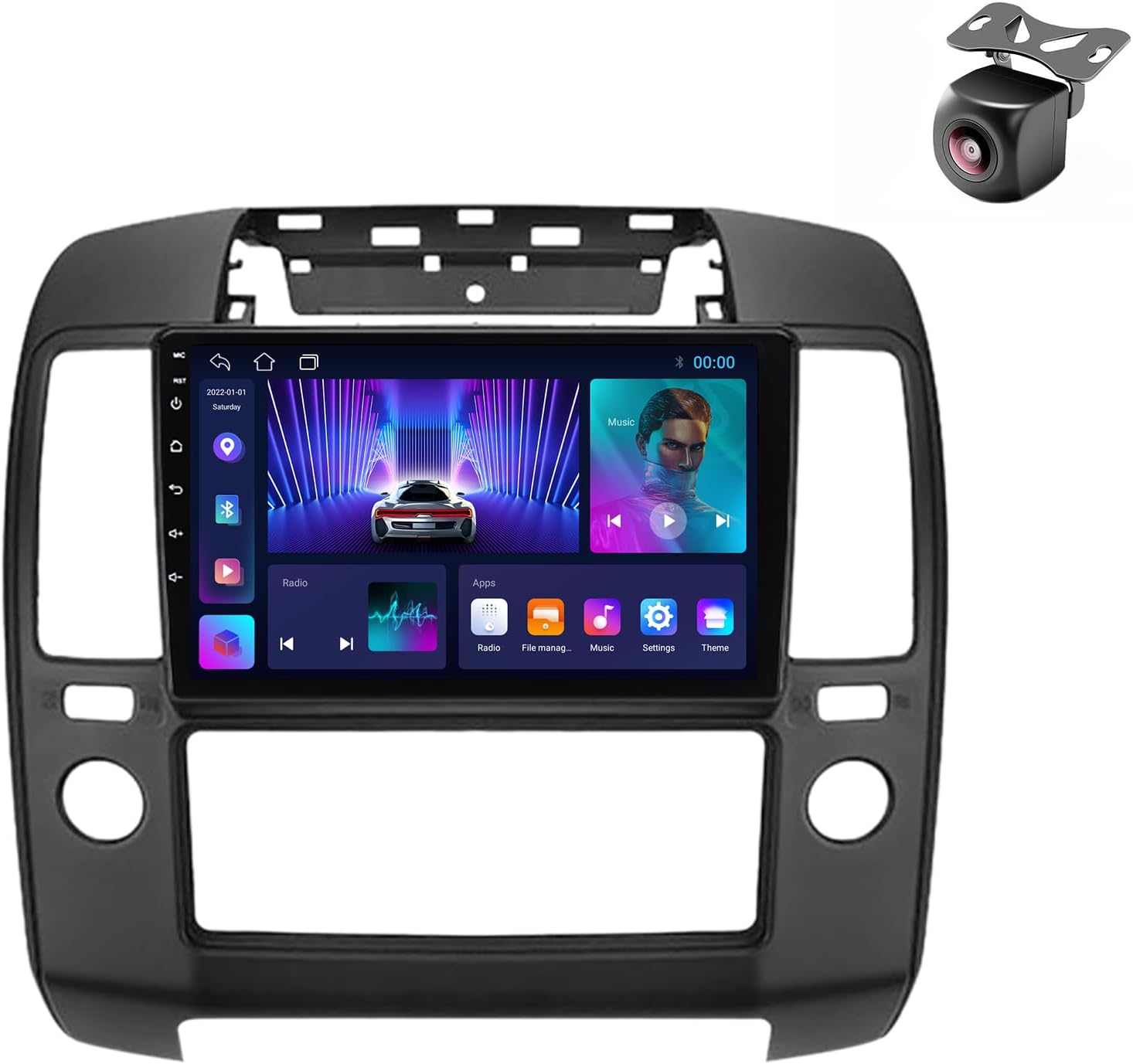 Android 13 System for Nissan Navara 3 D40 2004 2005 2006-2010 2 DIN Car Stereo With FM SWC BT5.0 CarPlay Auto GPS Navigation Touch Screen Upgrade Car Radio Multimedia Player (M100CP 4core 1+32G)