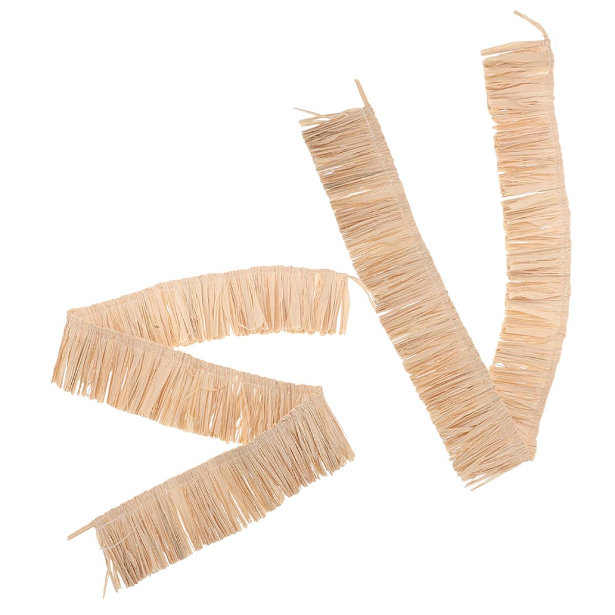 Cinta de rafia natural con flecos, accesorio decorativo ideal para bodas y fiestas luau