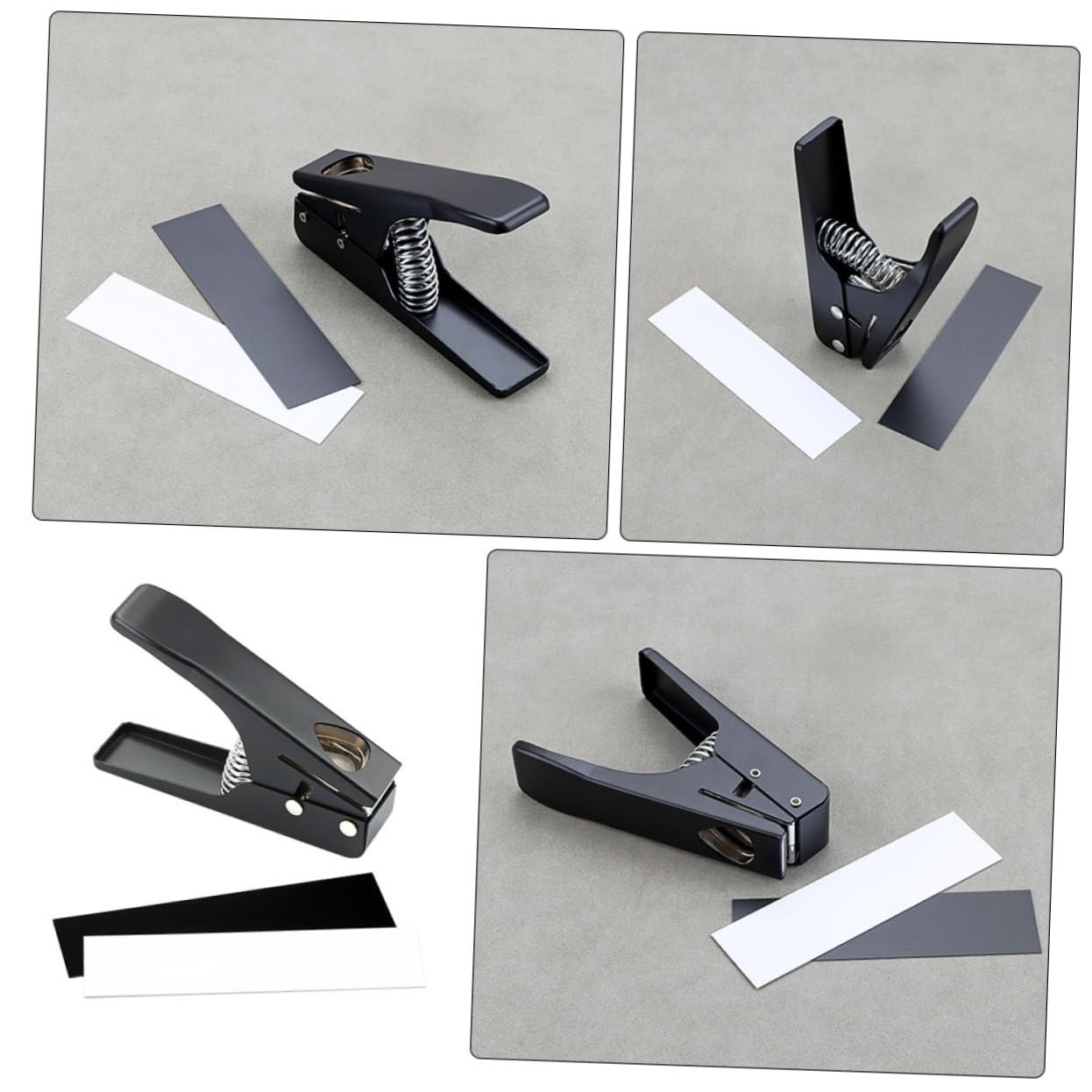 Perforatore per Plettri per Chitarra Nero R26e, Strumento DIY | Metallo e Plastica, Posizionamento Preciso, per Creare Plettri Personalizzati, Uso per Liutai e Musicisti