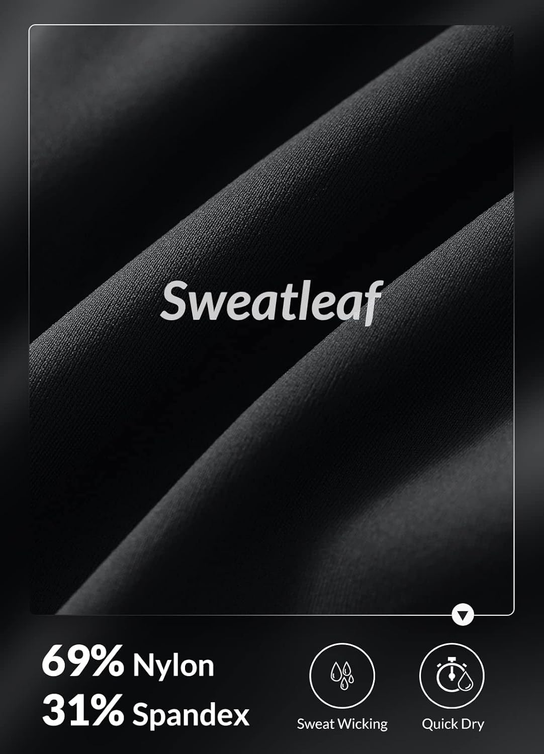 baleaf Sweatleaf Women's Light Compression Biker Shorts 8" High Waisted Yoga Gym Spandex Shorts Side Pockets - Image 6