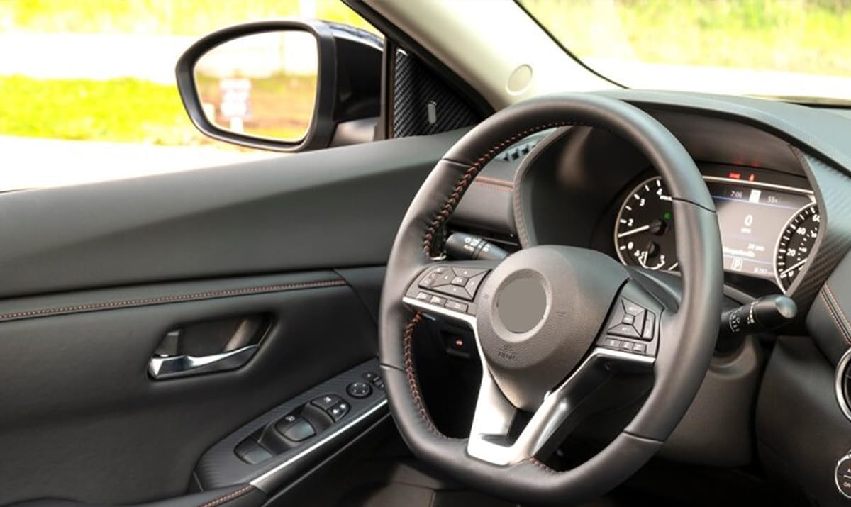 Car Accessories Fit for Nissan Sentra 2020 2021 2022 2023 2024 2025 A Post Front Triangle Frame Cover Trim (Carbon Fiber) 2PCS ABS