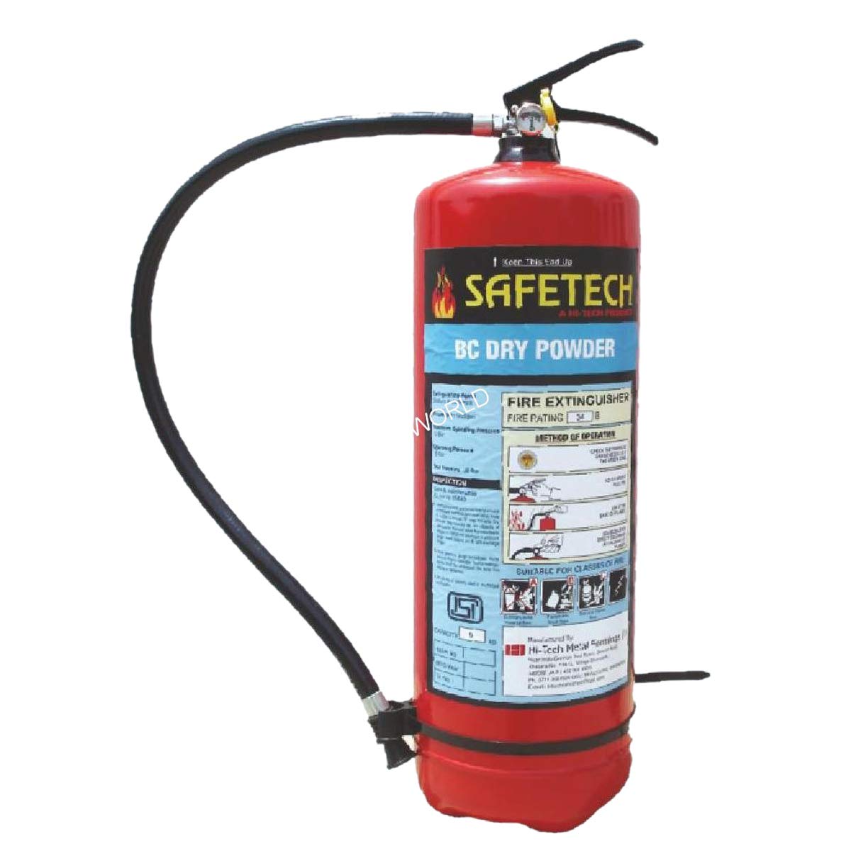 Safetech ABC Fire Extinguisher 2kg Pack of 3