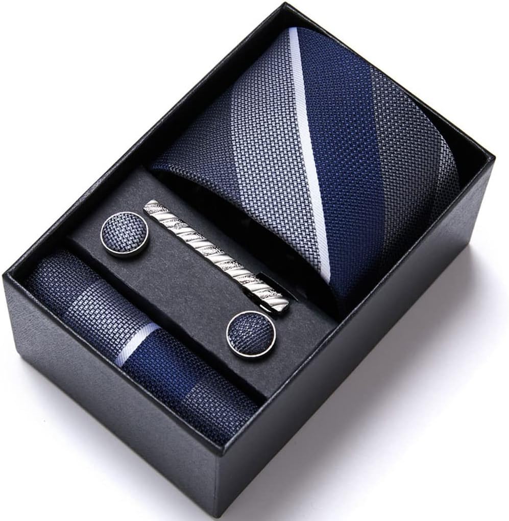 ネクタイ ハンカチ カフスボタン ​​セット ネクタイ ボックス メンズ シャツ アクセサリー