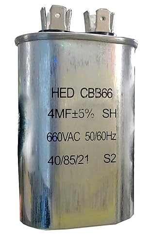 Condensador 4uF para carrito de golf, 4 uF Tipo de recipiente Se adapta a E-Z-Go PowerWise II, reemplazo Lester