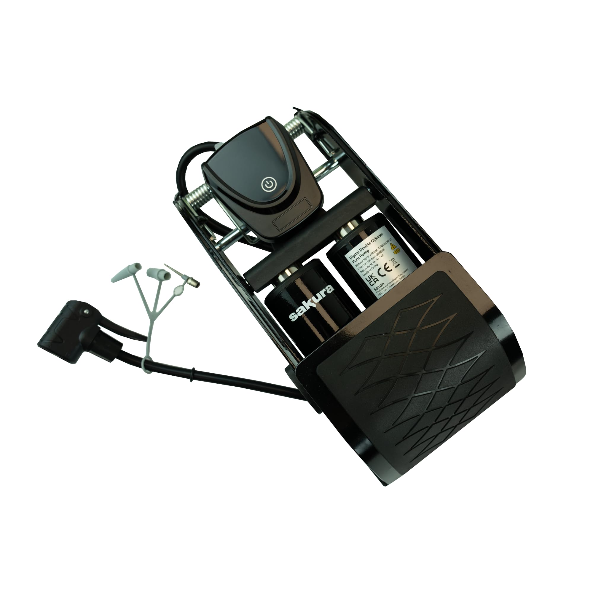 Sakura SS5563 Digital Double Cylinder Foot Pump