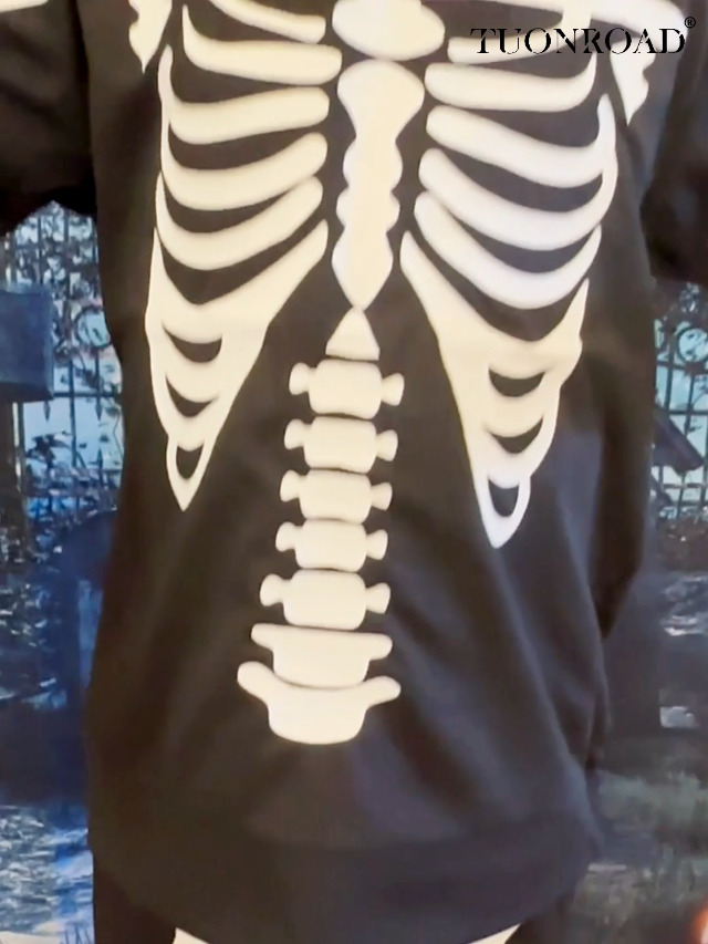 Disfraz de Halloween Esqueleto para Niños 5-12 Años miniatura 6
