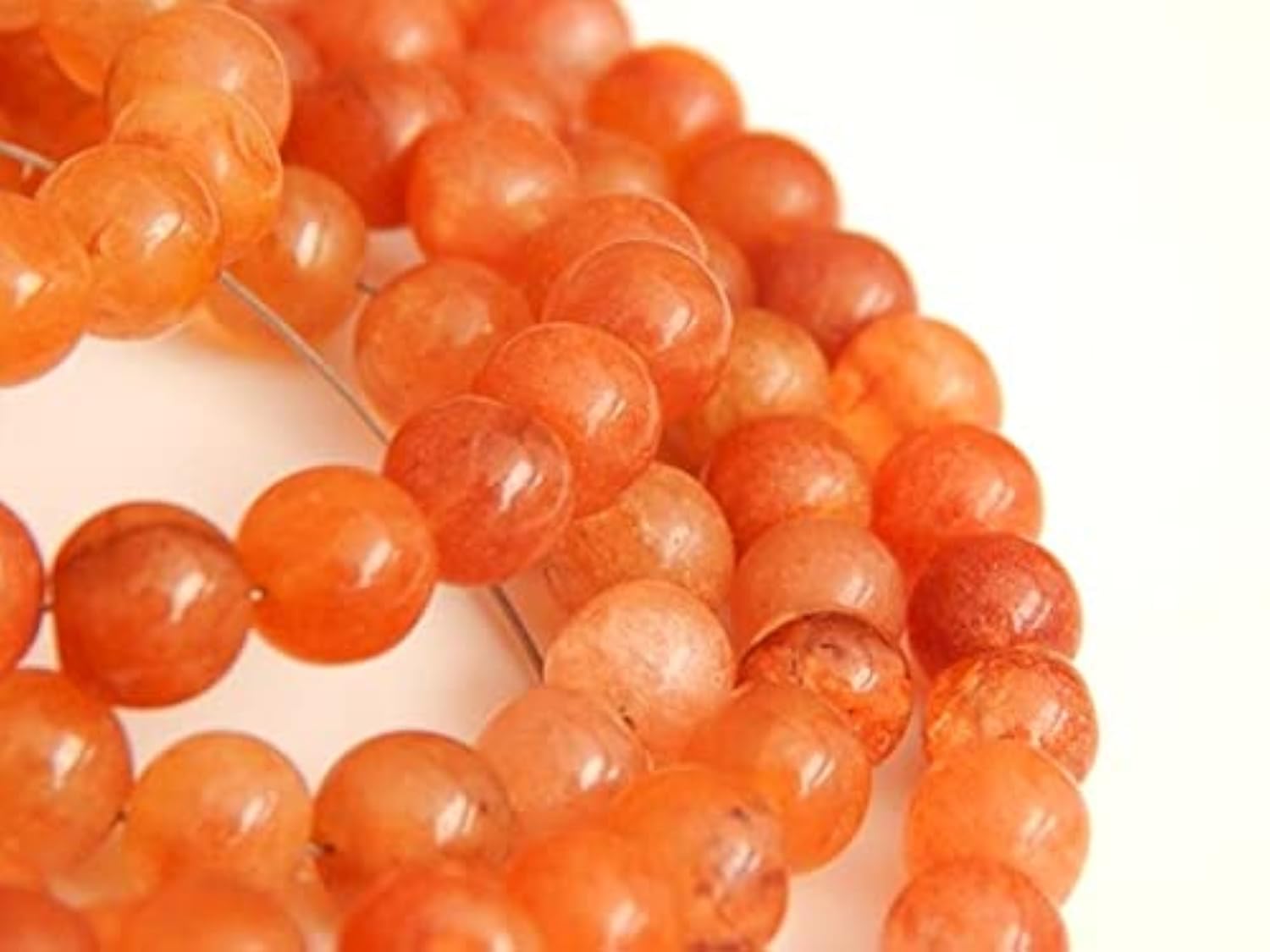 Quartz rutile doré perles facettées LKBEADS authentiques pour éviter les imitations