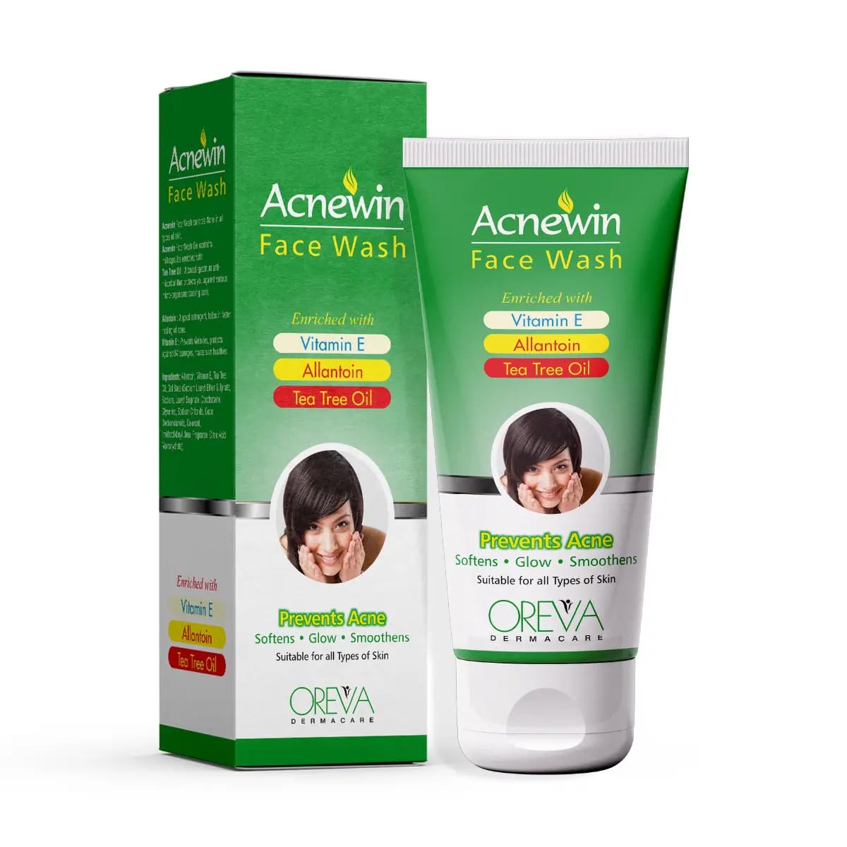 Acnewin Face Wash with Vitamin E Tea Tree Oil Deep Cleansing Face Cleanser for Oily Skin Foaming Face Wash Oil Control Daily Facial Cleanser for Men Women Anti Acne Skin Care-image-47