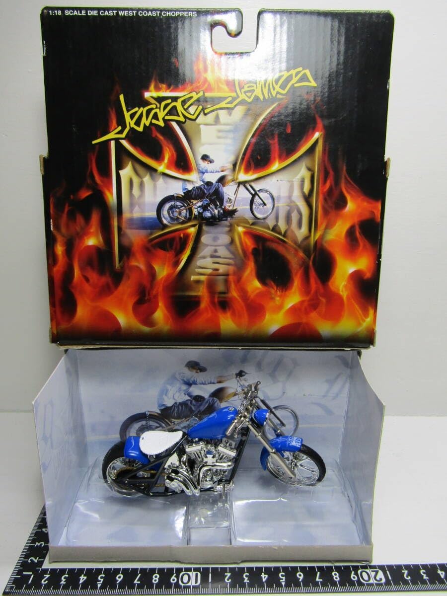 West coast Choppers 1/18 ウエストコーストチョッパーズ DOMINATOR ピンスト Jesse James