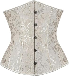 WEITING Sexy Corset Underbust Waist Cincher Satin Corsets Gothic Corset Top Bustier For Women Slimming Body Shaper Plus Size Black S-6XL