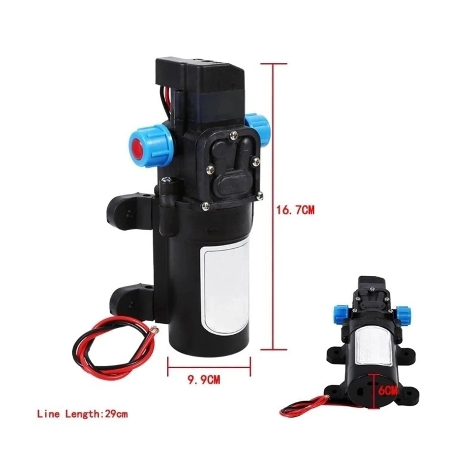 Nuova pompa acqua DC 12V ad alta pressione 116Psi autoadescante caravan campeggio barca 5L/min spruzzatore d'acqua ad alta pressione agricolo