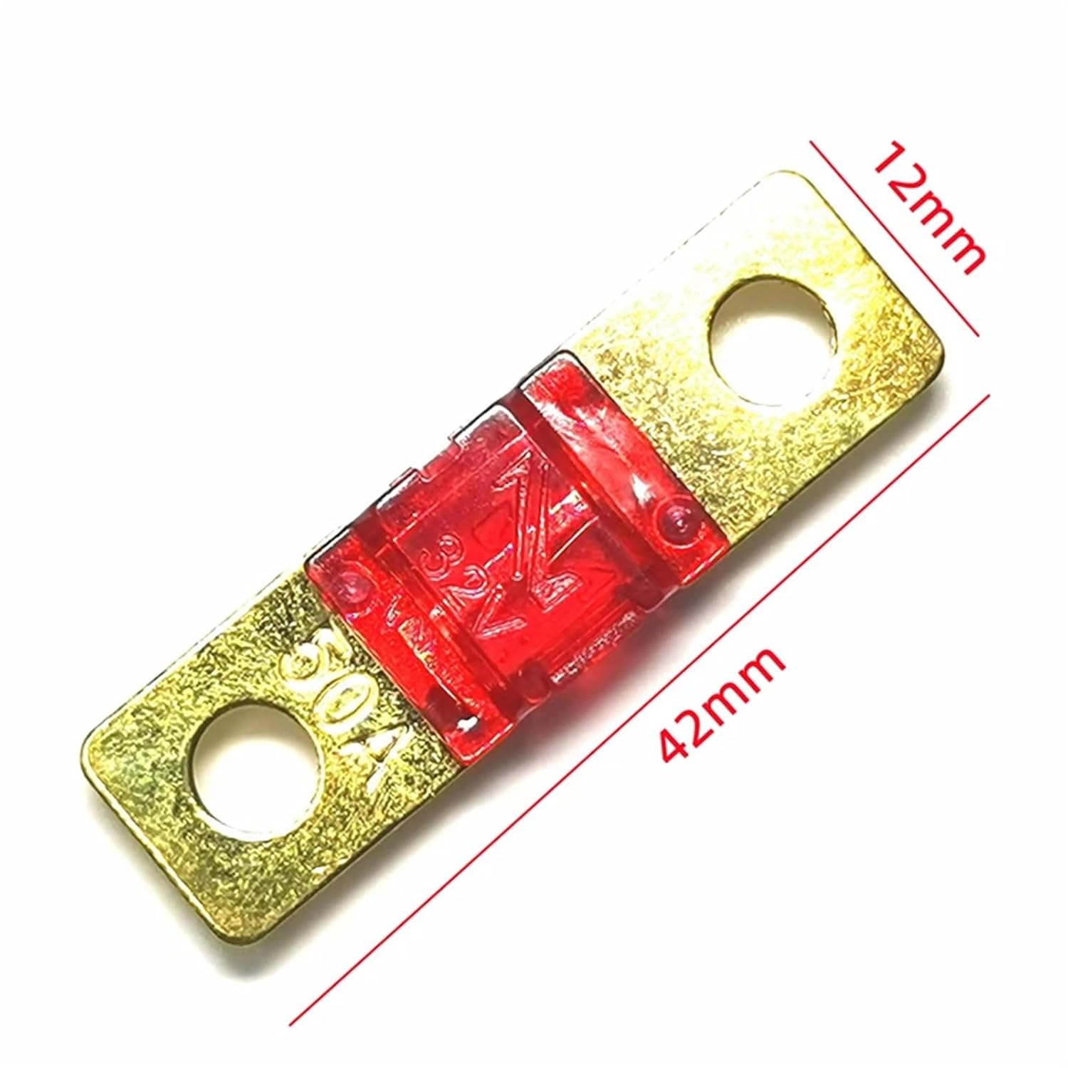 5Pcs Fuse 20A 30A 40A 50A 60A 70A 80A 100A 125A 150A 175A ANL Stud Car Fuses Mini Car Stereo Audio Fuse(50A)