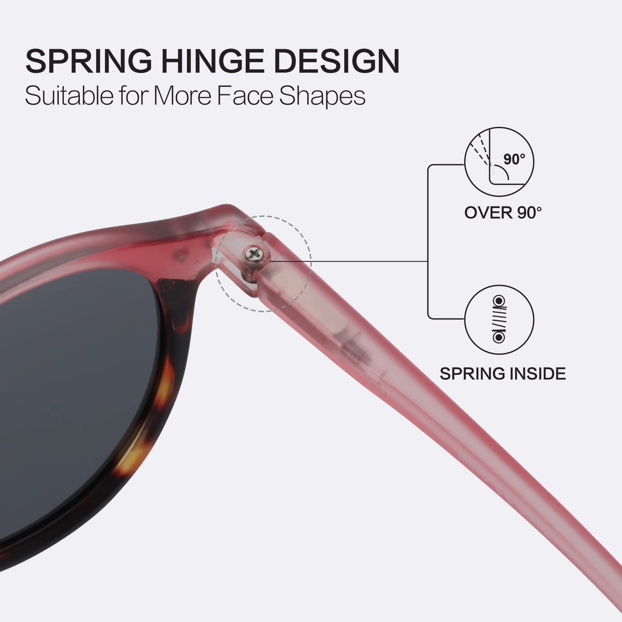 ZENOTTIC Occhiali da sole polarizzati retrò classico rotondo retrò occhiali da sole UV400 telaio uomo donna