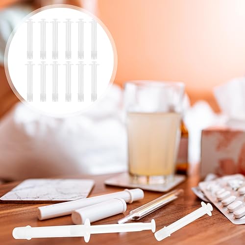 Miniatura 4 de FOMIYES Aplicadores desechables de supositorios vaginales 20 unidades de tubo lubricante personal aplicador de lubricante lanzador de jeringas se