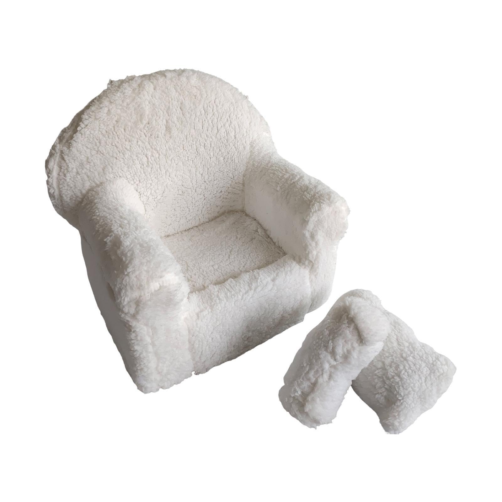 Set di Cuscini per Neonati, per Posa Fotografica, Morbidi e squisiti, in Tessuto, per Neonati e Bambine, con Divano e Accessori per Fotografia, Stile B