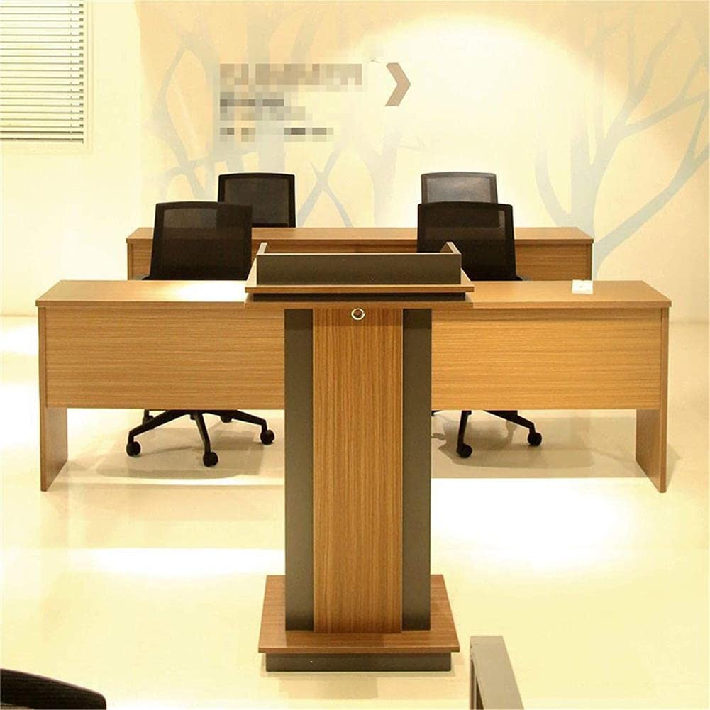Escritorio de pie con Altavoces Integrados: Ideal para conferencias, aulas, presentaciones y discursos empresariales en escuelas, Iglesias y oficinas.