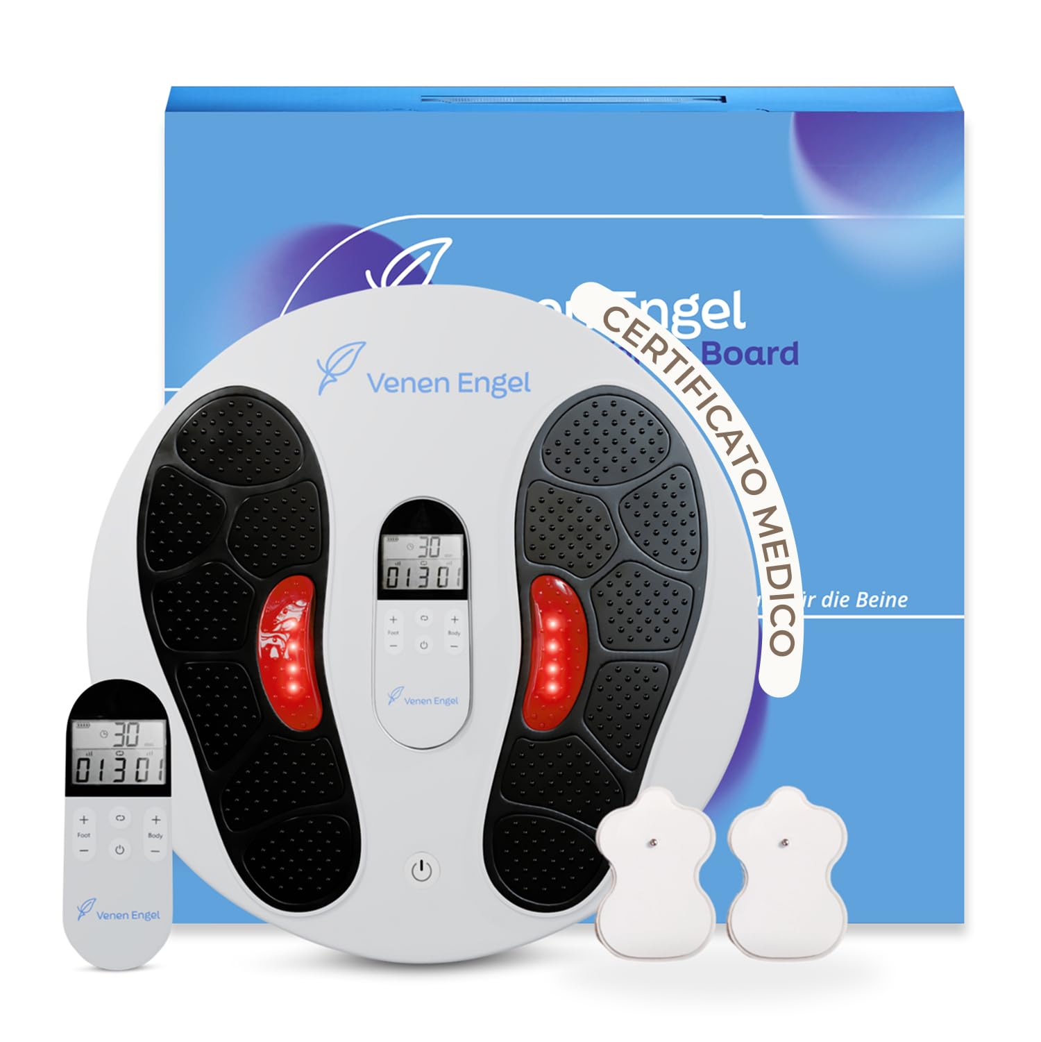 EMS Vene Board Stimolatore di circolazione | Supporta il trattamento del dolore alle gambe e gonfiore, convulsioni | Terapia EMS stimolante | Migliora la circolazione sanguigna