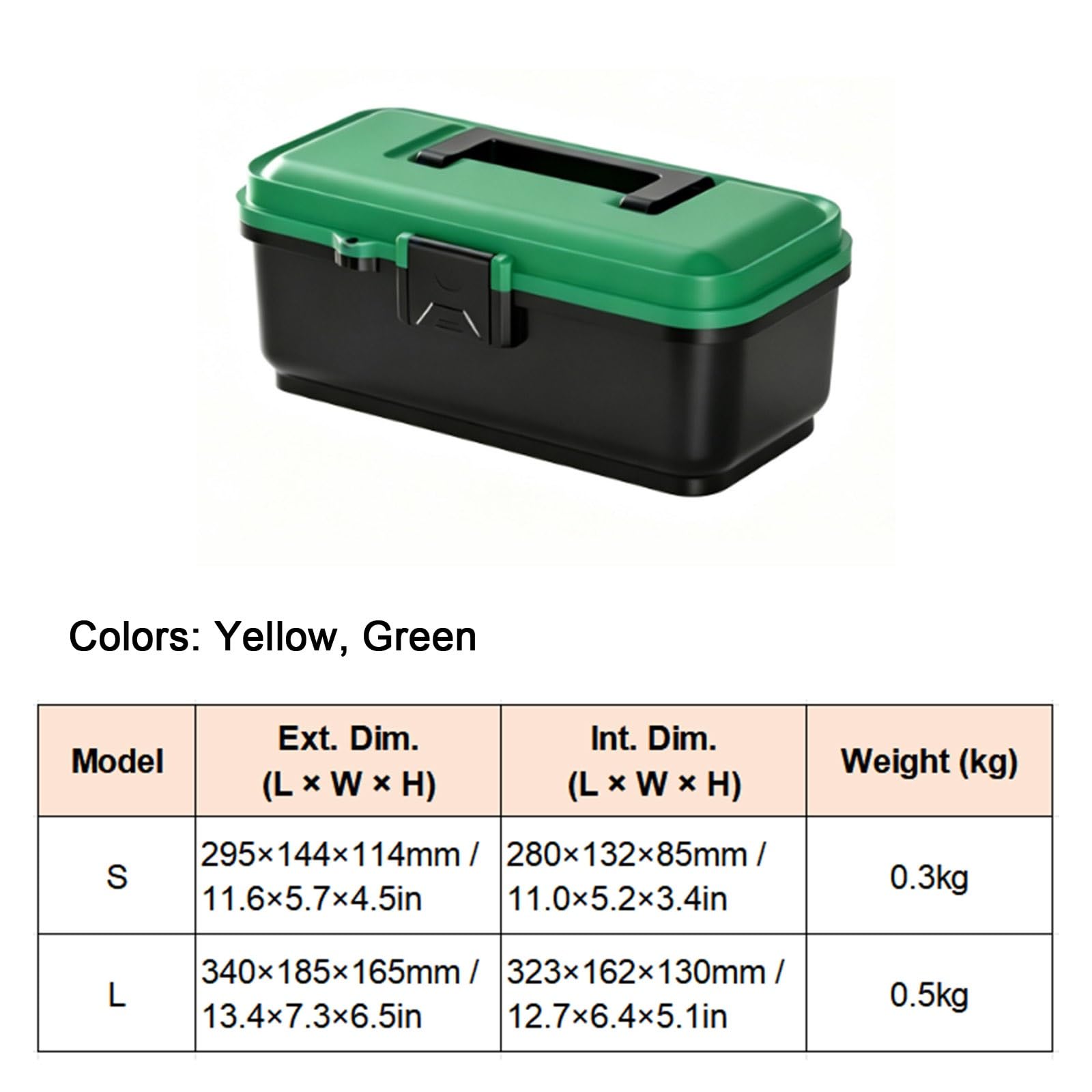 Profond Trousse Outils, PP Caisse Outil avec Plateau de Pieces