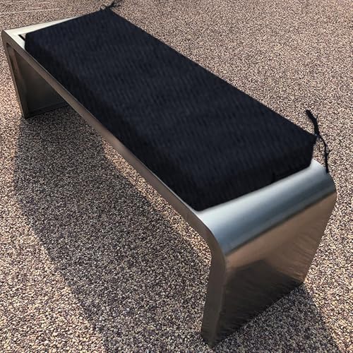 Coussin de banc de jardin imperméable rectangulaire pour mobilier de patio et balcons