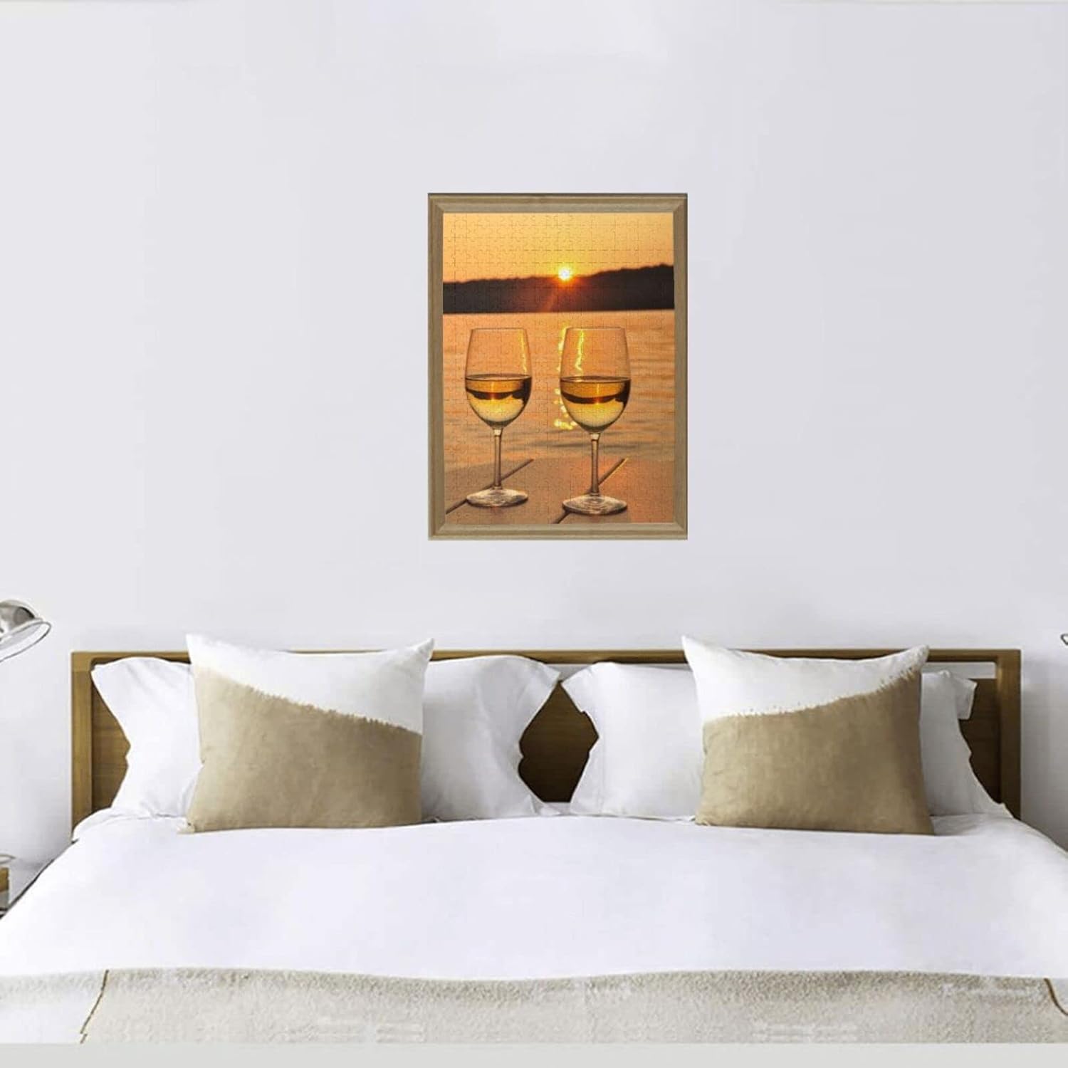 Wine Glass Puzzles for Adults 1000 Piece Family Nature Jigsaw Puzzles Adults Large Educational Games Wooden Holiday Art Decoration Gifts