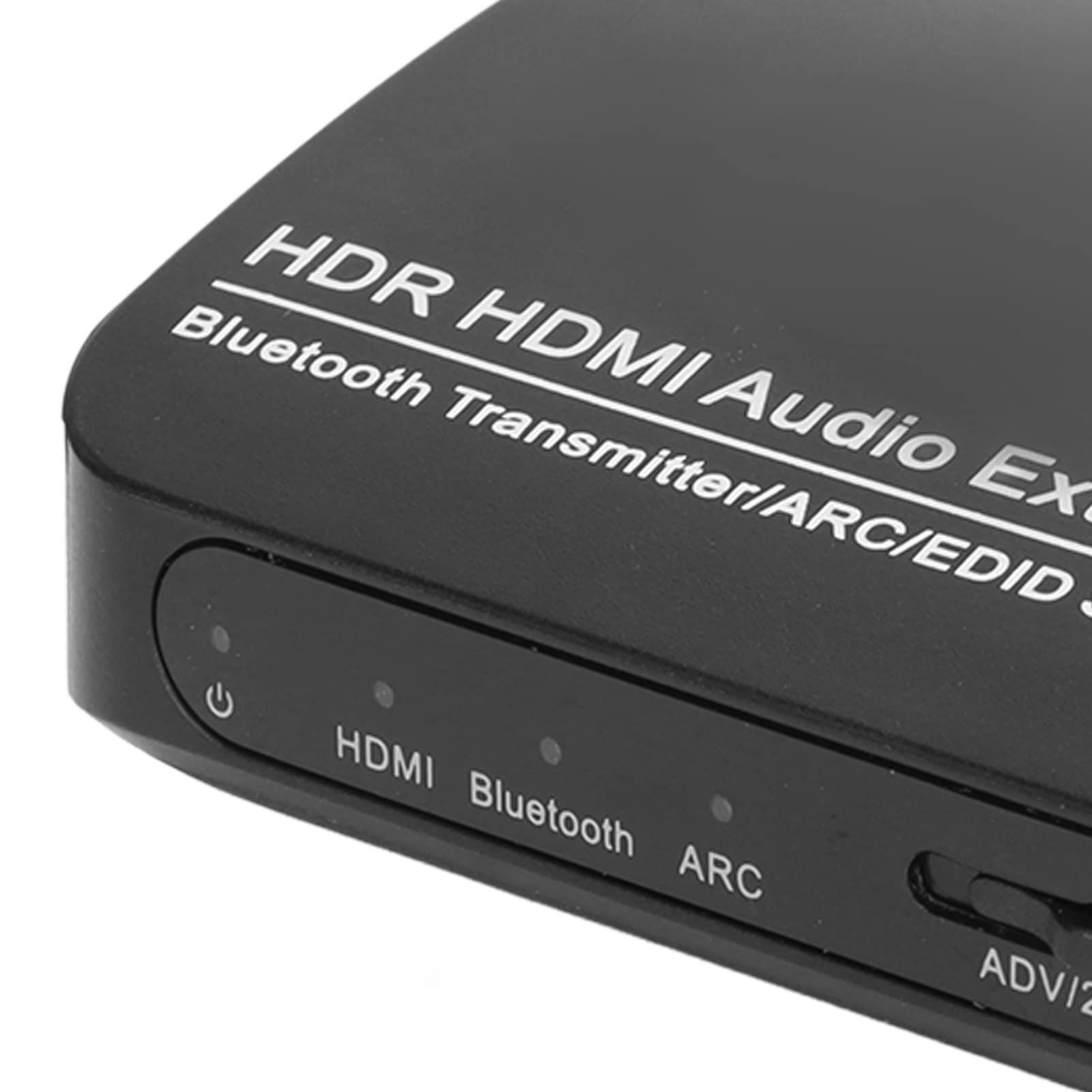Alomejor Extracteur Audio Répartiteur Synchrone 4K HDR avec Transmetteur Bluetooth pour TV et Ordinateur ABS Noir