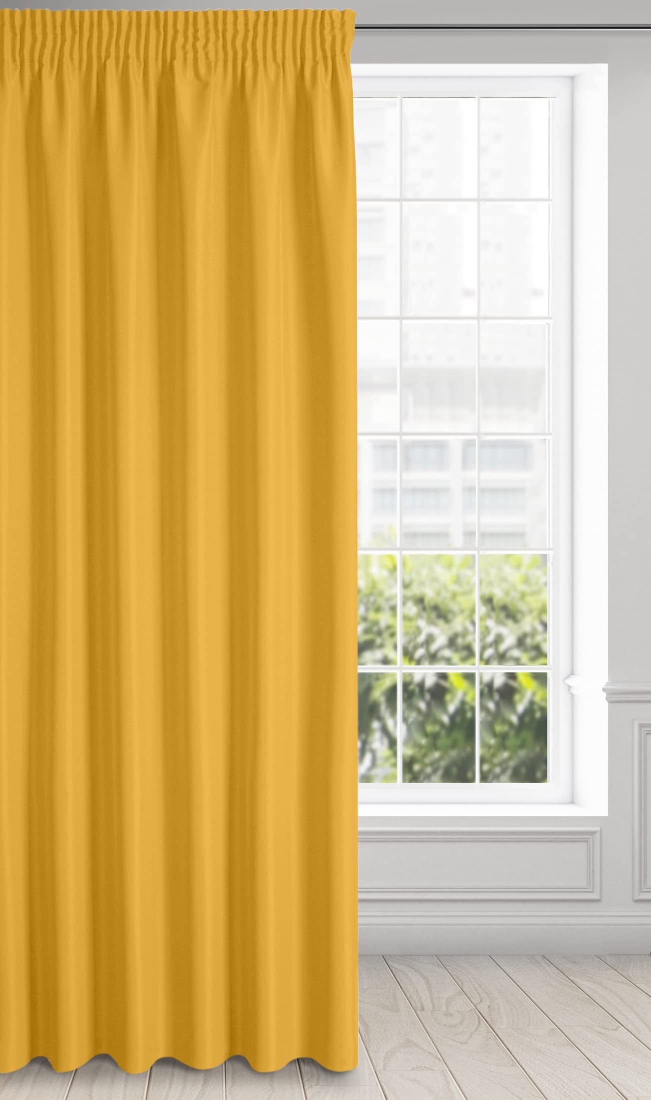 Eurofirany RITA Smooth Plain Modern Curtain with Rufflette Tape For Rail, 1 Unit, Bedroom, Living Room, Lounge, Kitchen - Image 3