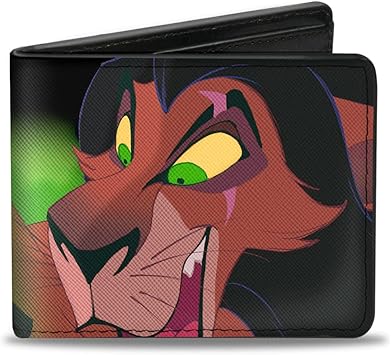 Amazon Co Jp Buckle Down メンズ 二つ折り財布 ライオンキングスカー 4 0インチ 3 5インチ ファッション