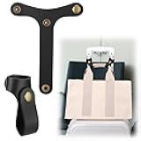 AIERSA 2Pcs Leather Luggage Strap for Carry On Bag, Travel Belt for Luggage, Luggage Bungee Straps for Attaching Bags, Straps for Tote Bag, Add a Bag Strap for Luggage Accessories