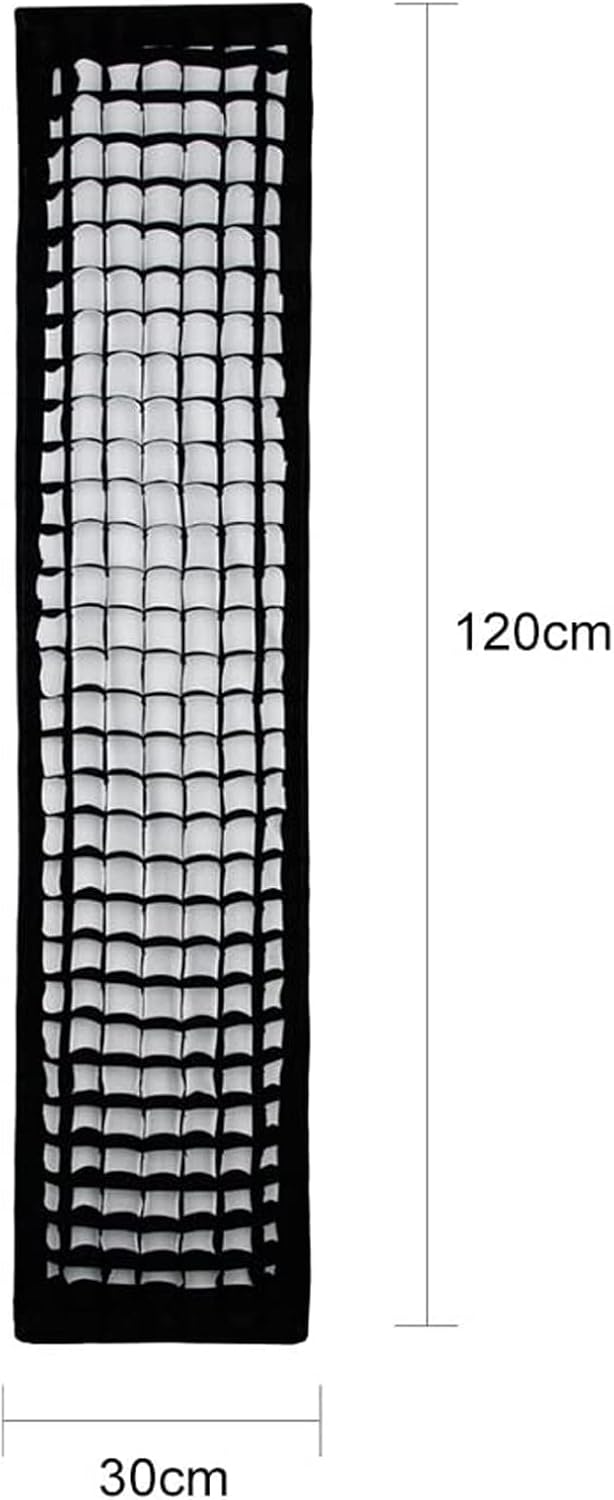 Godox 12"x 47"/30x120cm Strip Softbox Reflector Modifier with Honeycomb Grid Bowens Mount for Photo Strobe Studio Flash Softbox for Godox AD600BM SK400II MS300 AD400Pro VL150 SL150 w/Carrying Bag