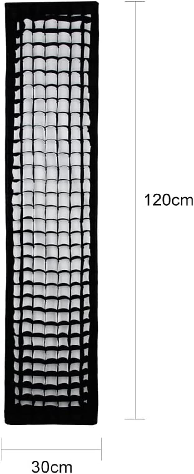 Softbox strip 30x120 cm con rejilla honeycomb y montura Bowens miniatura 2