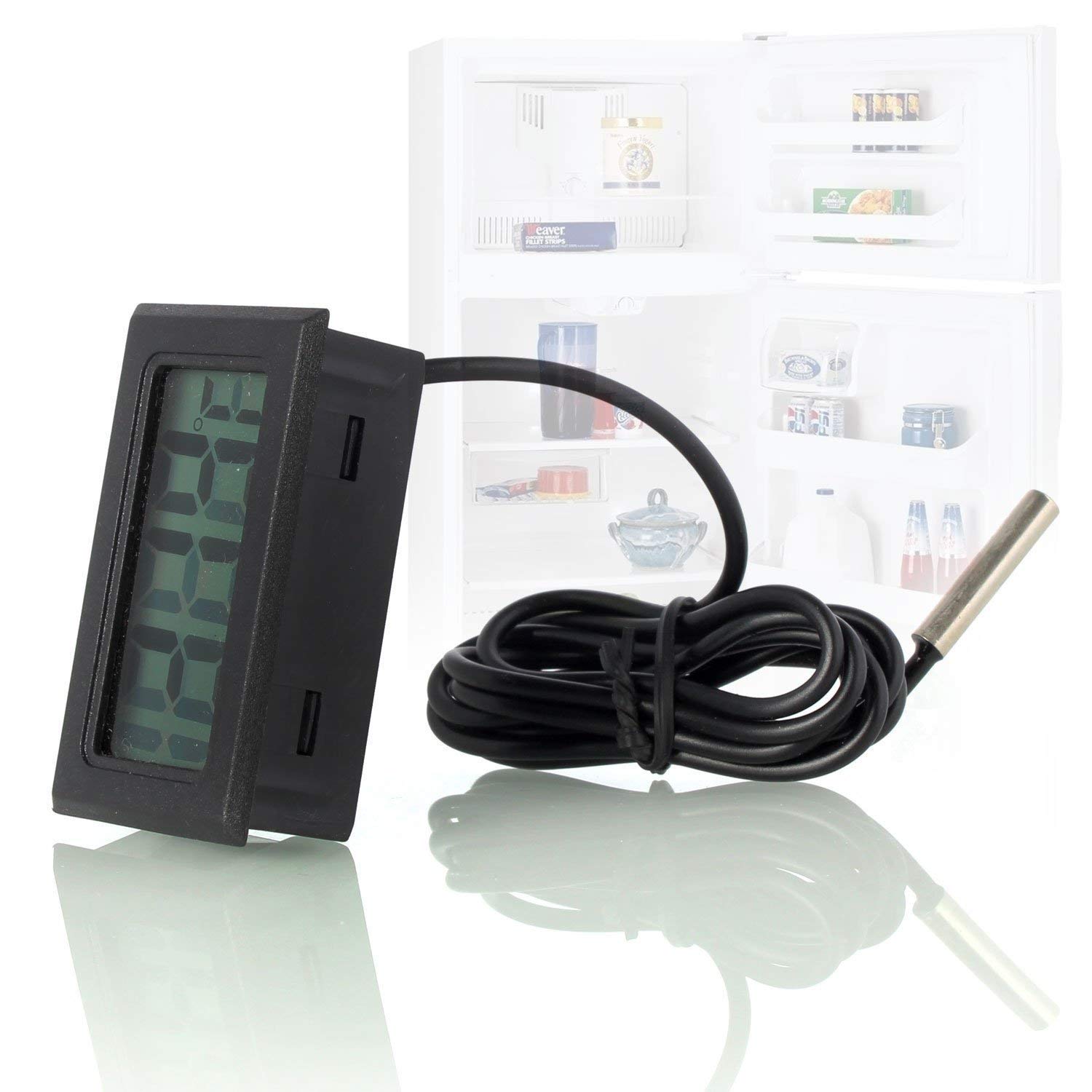 Termometro Digitale Per Frigorifero E Congelatore Con Sonda Esterna E Allarme - LCD, Da Cucina E Ambiente - 3