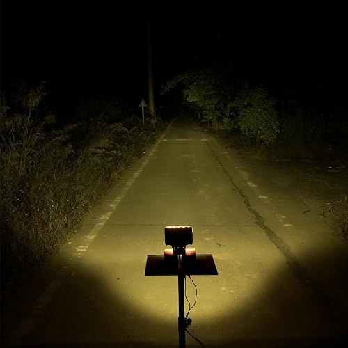 Miniatura 4 de Lightronic Luz antiniebla LED rectangular todoterreno de 4 x 6 pulgadas para Jeep, camión y tractor, ámbar de 3000 K, haz combinado de inundación y