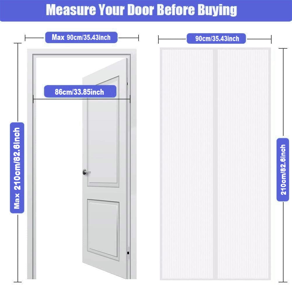 Agnetic Fly Screen Door, 90 * 210c Fly Insect Screen Door Heavy Duty - View #12