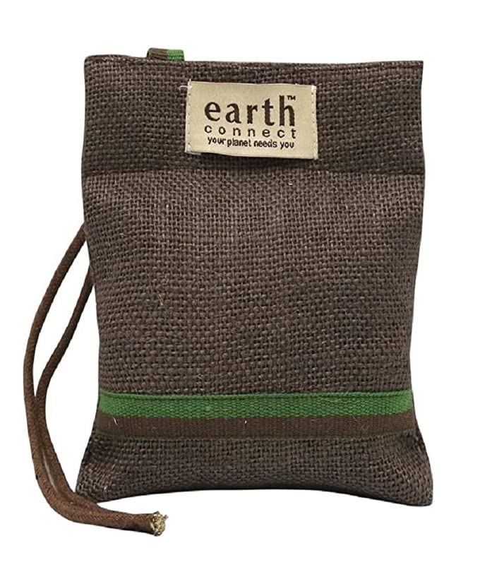 Earth Connect Air Non Electric Activated Coconut Charcoal Natural Air Purifier Odour Eliminator Moisture Absorber Dehumidifier & Air Purifier For Car, Home Air Purifier and Freshener, Pet Area (100g)