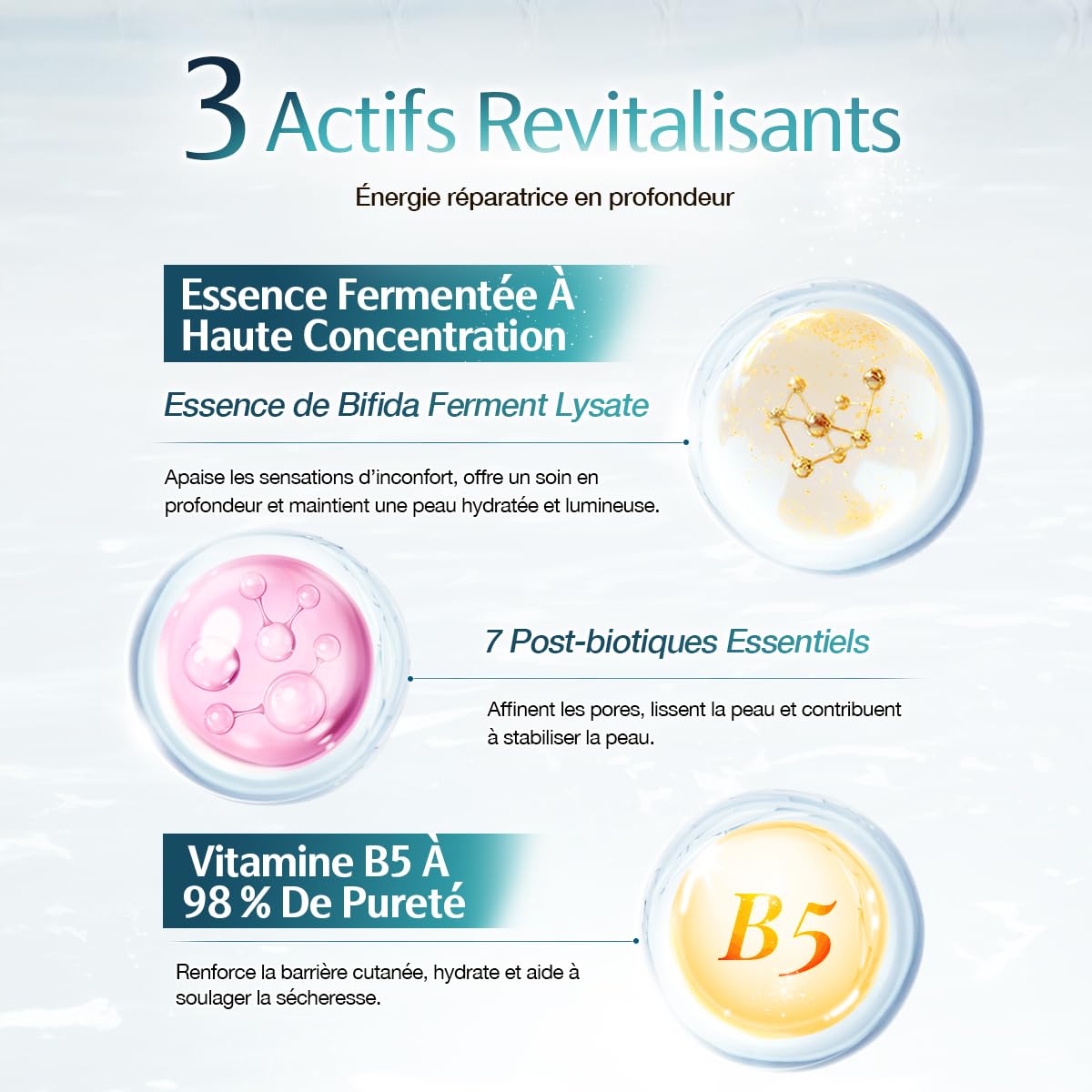 BEYOND YOUTH Sérum Activateur de Jeunesse - Revitalise & Répare les Peaux Sèches & Sensibles, Lysat de Ferment de Bifida, 7 Postbiotiques, Vitamine B5 & 6 Extraits d’Algues – 35 ml
