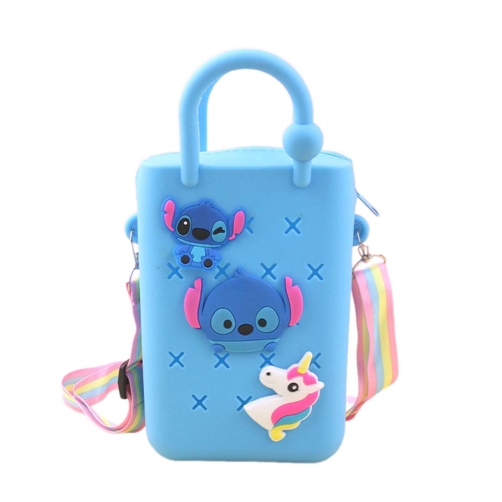 Beach Hole Bag Storage Casual Crossbody Bag for Boat Tours Shopping Holidays blue monsters-image-9