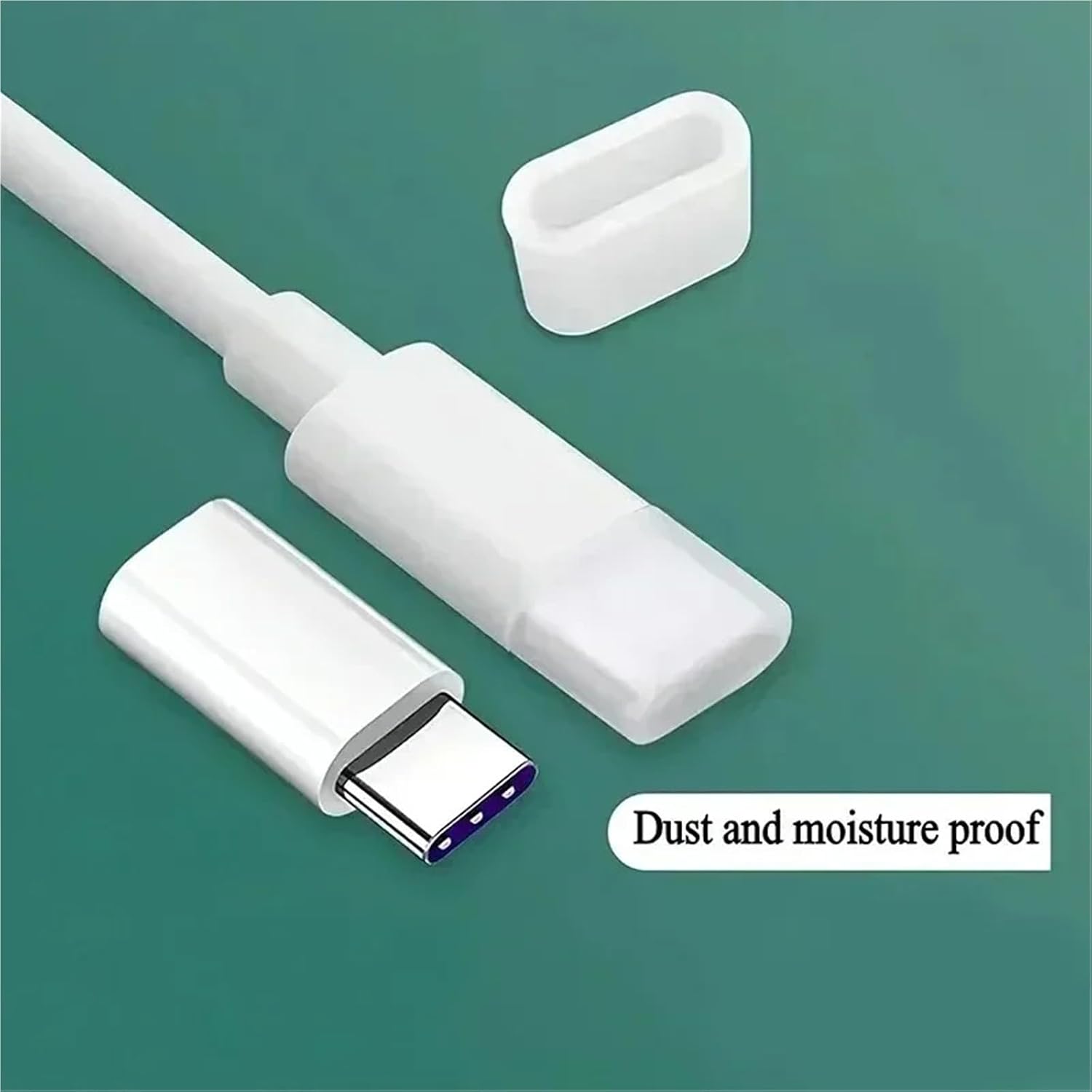 USB Dust Plug 100pcs Silicone Dust Plug for Type C Micro USB Cable Port Cover Anti Dust Stopper