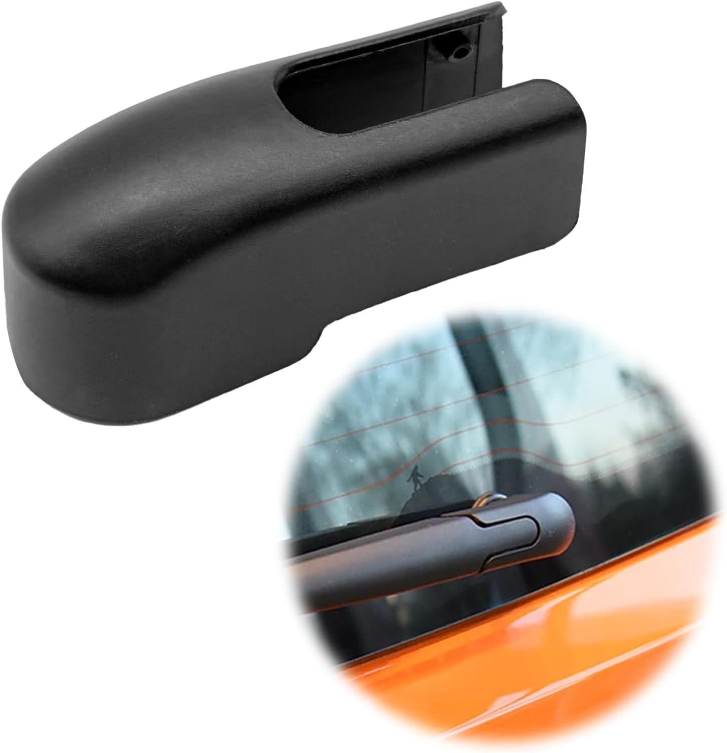 Rear Windshield Wiper Arm Nut Cover Cap - Compatible with Jep Renegade 2015-2022, Automobile Windshield Rear Wiper Rocker Cover Replaces 22923599