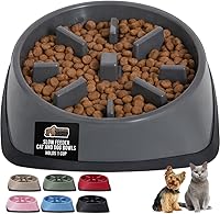 Vista 16 de GORILLA GRIP Tazones patentados de alimentación lenta sin BPA, juguete interactivo para perros y gatos, enriquecimiento de entrenamiento Turquesa