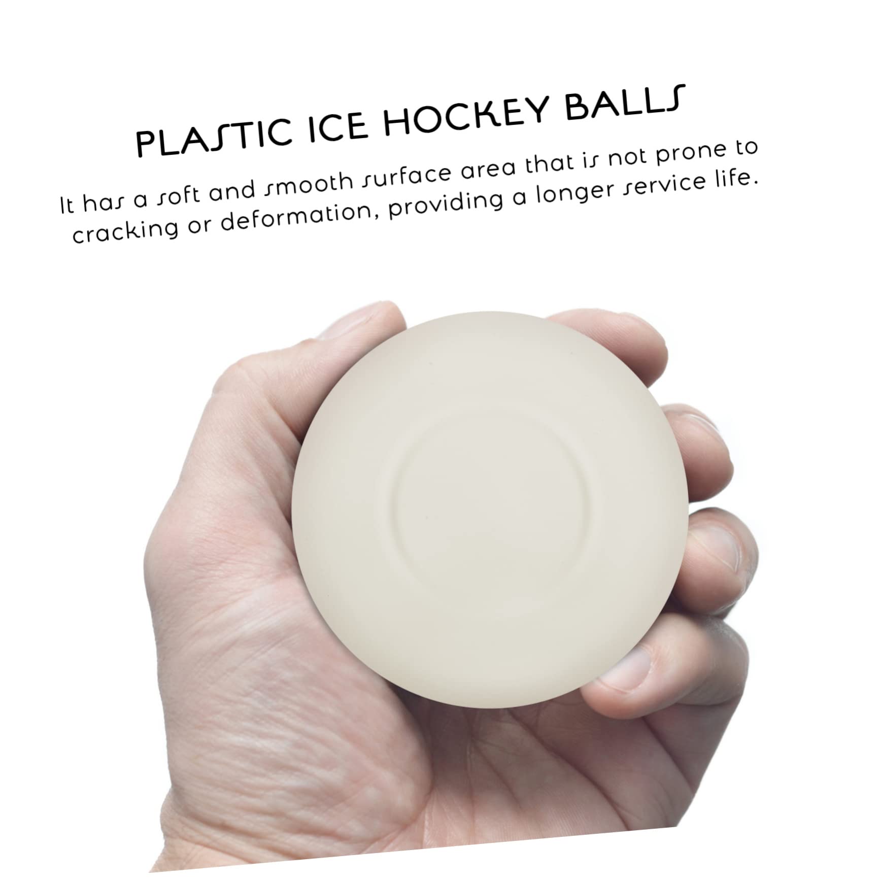 Mikikit Ice Hockey Pucks Lights 3 Pack Luminous Hockey Pucks Small Portable Made of PVC Enhance in Roller Hockey Games