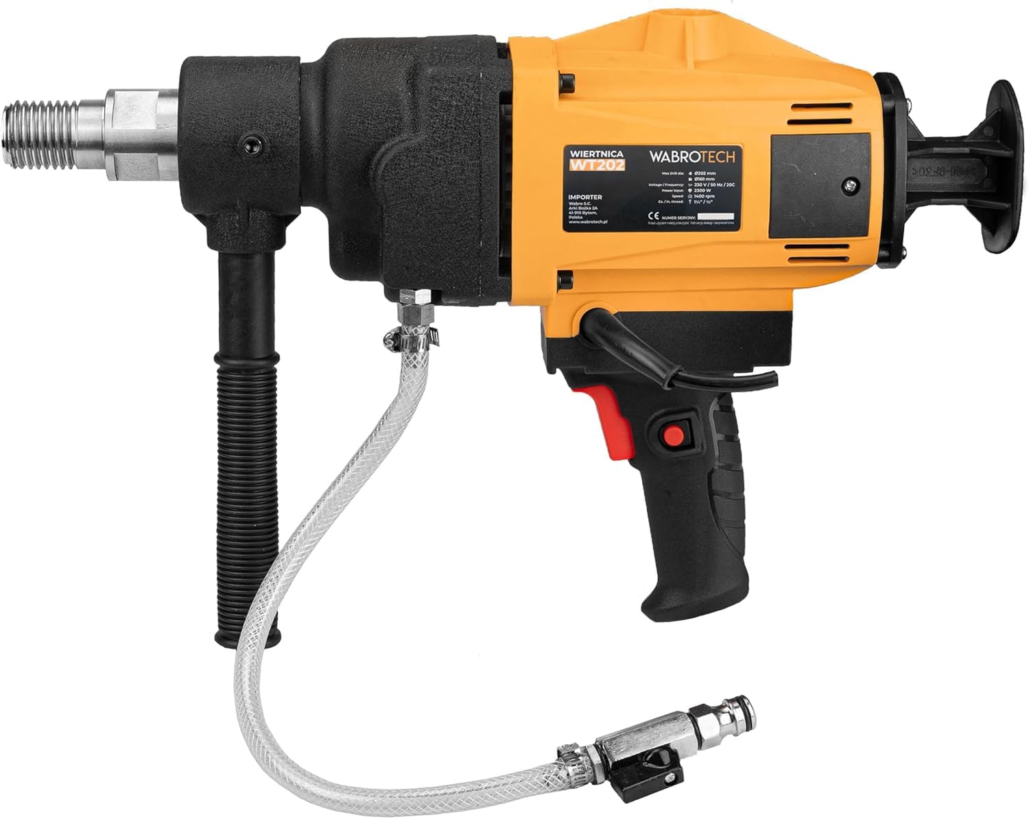 Carotteuse à Main 2300 W - Carotteuse Diamantée avec Disjoncteur PRCD - Carotteusee Mains Libres 1400 tr/min pour Forage à Eau et à Sec - Perceuse Diamantée Portable 230 V