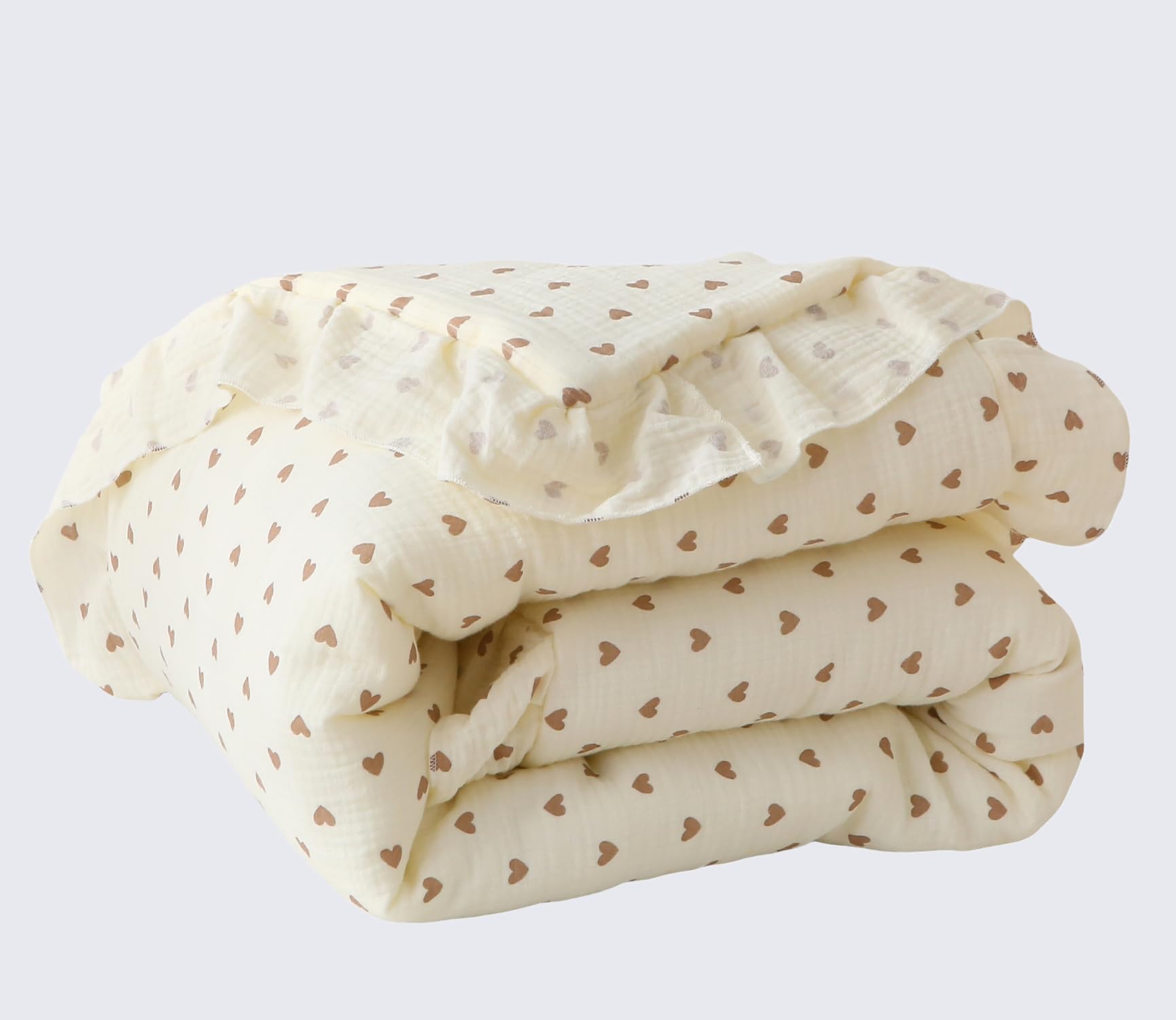 Edredón de muselina 100% algodón para cuna, manta reversible ultra suave y acogedora, mantas para niños y niñas para todas las estaciones, lavable a máquina, 41 x 48 pulgadas