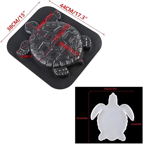 Miniatura 2 de Moldes de pavimentación de tortuga DIY y moldes de resina de tortuga, moldes de piedra de escalón de ABS, moldes de cemento de hormigón, moldes de