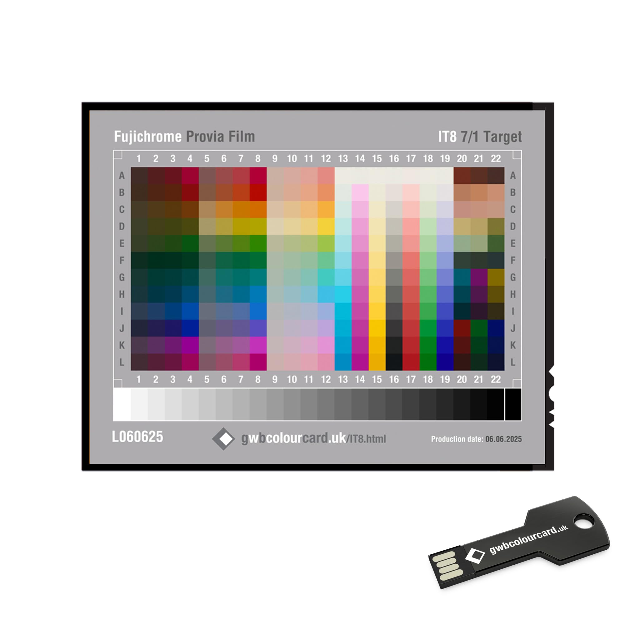 Tableau de profilage du scanner IT8 pour calibrage VueScan et SilverFast - 3