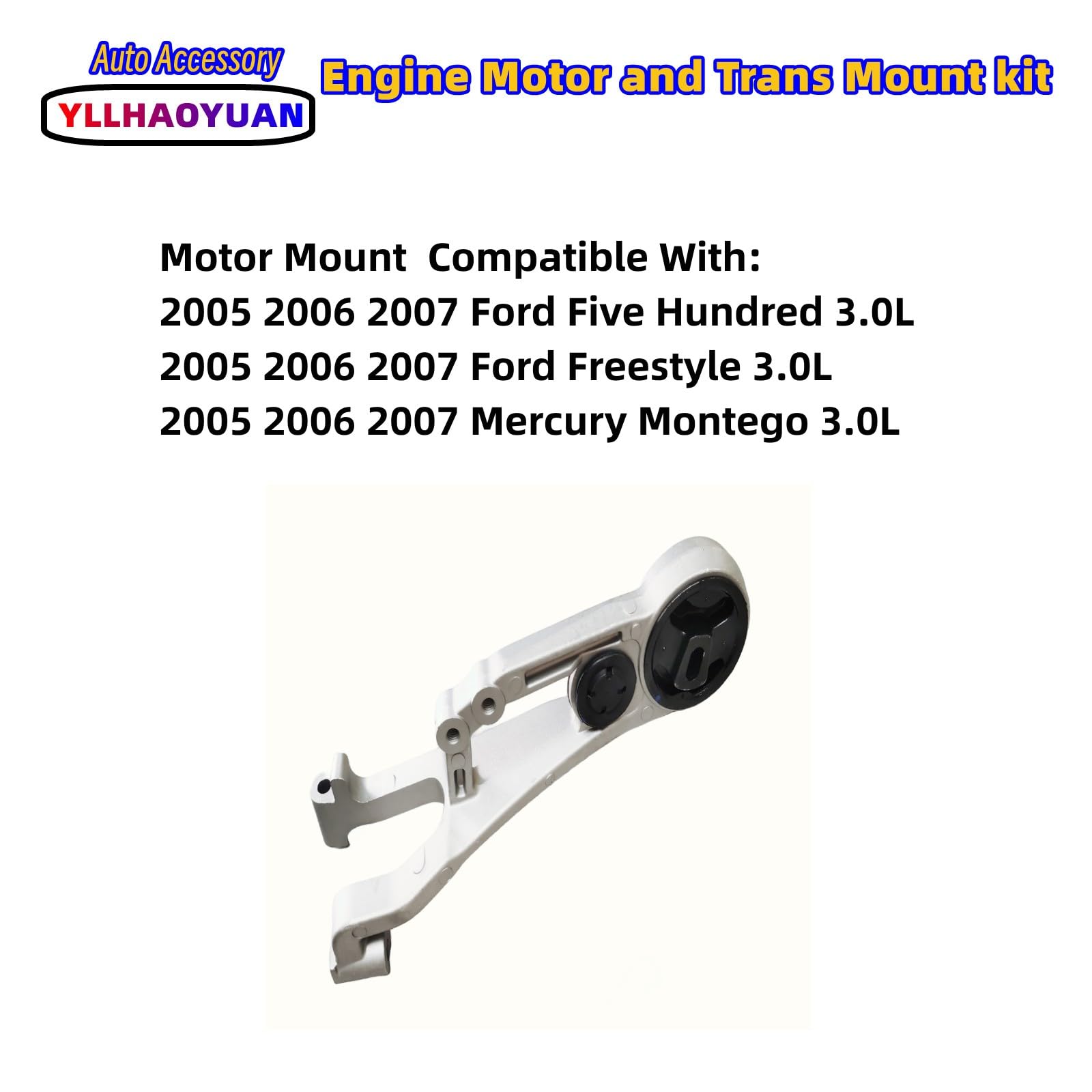 Condition photo showing New/Like New for engine motor mount 1pcs compatible with 2005 2006 2007 ford five hundred 3.0l ford freestyle 3.0l mercury montego 3.0l a5833 635833 05-07 3.0 v6 5f9z6f055cb