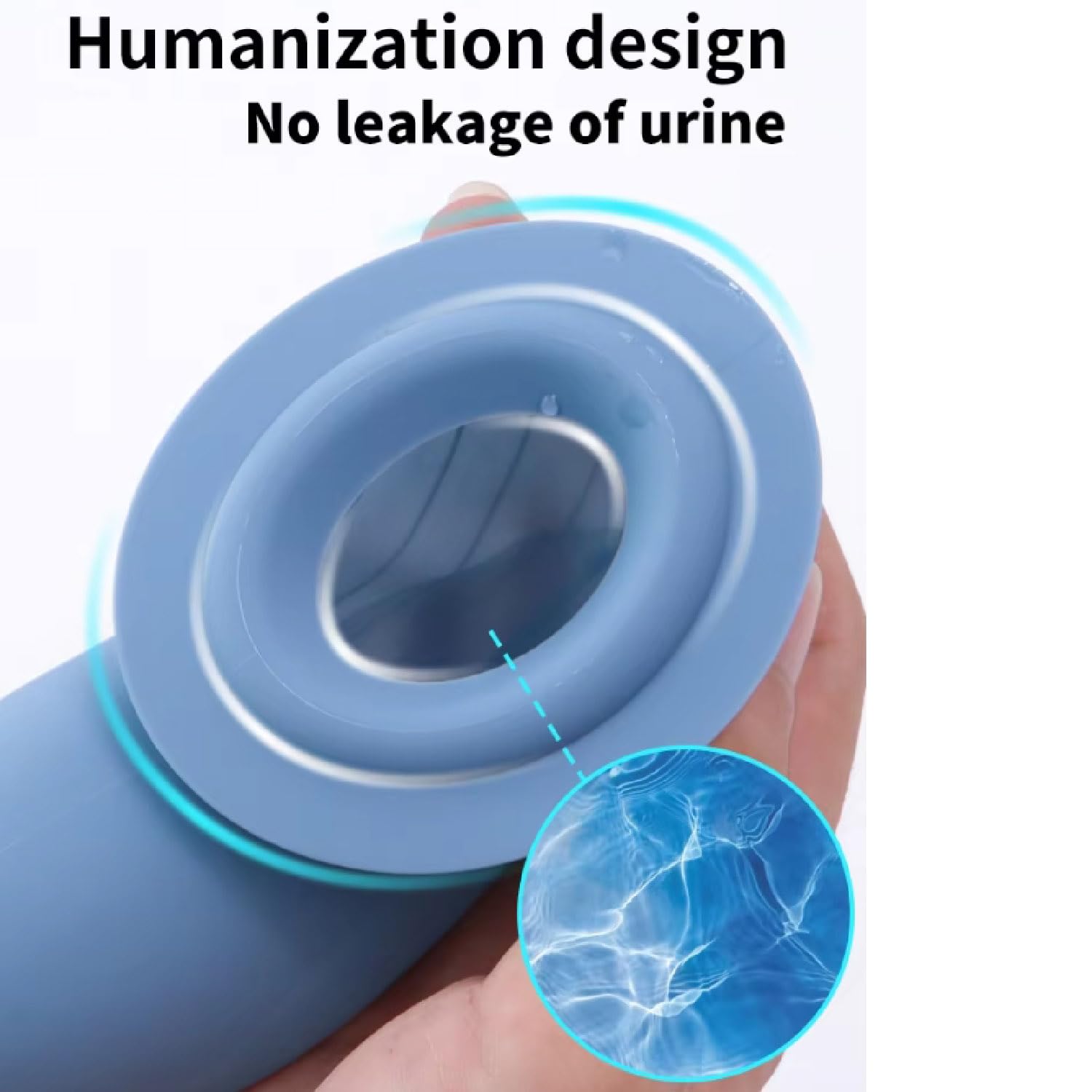 Dispositivo de micción para hombres Bolsa de orinal portátil para hombre para orinar de pie, ropa interior de silicona reutilizable Pañales para adultos, para demencia e incontinencia (1000 ml)