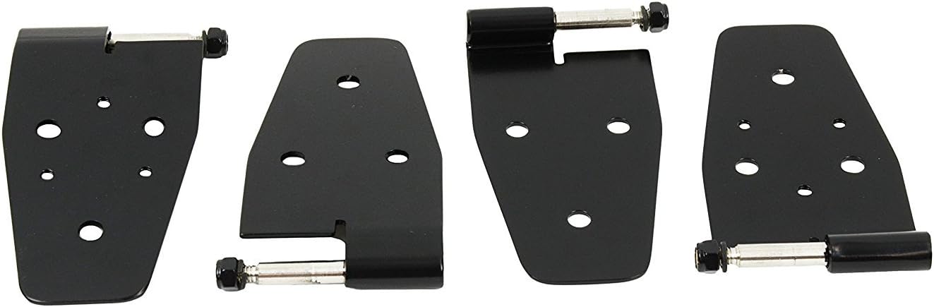 Kentrol 50525 Black Power Coat Stainless Steel Door Hinge Set